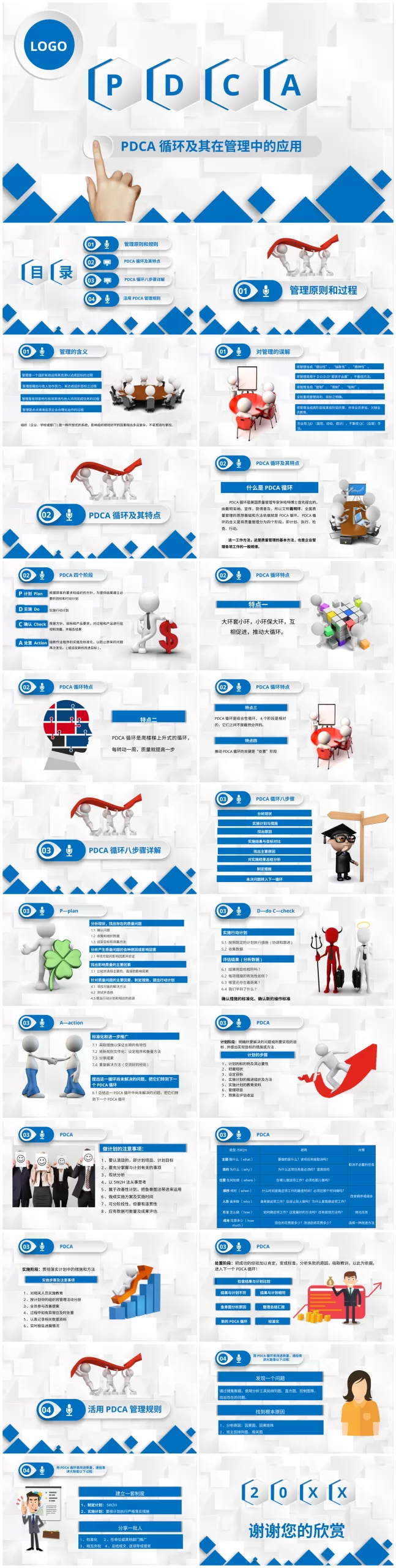 PDCA成果汇报PPT30 预览图