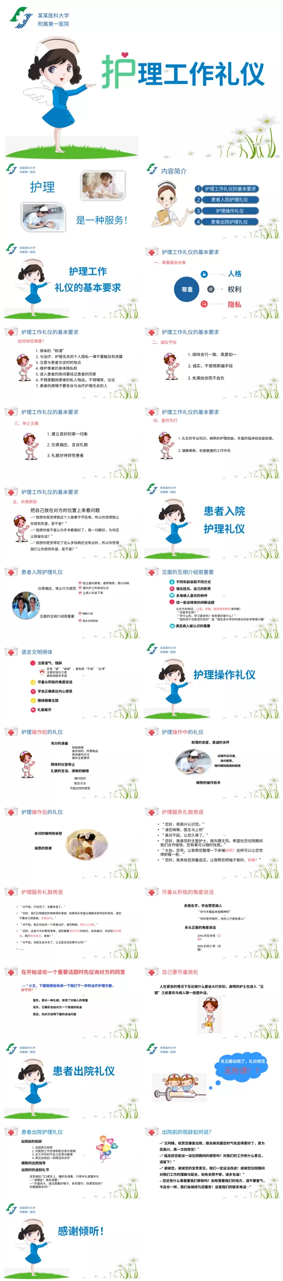 06护理工作礼仪培训PPT模板 预览图