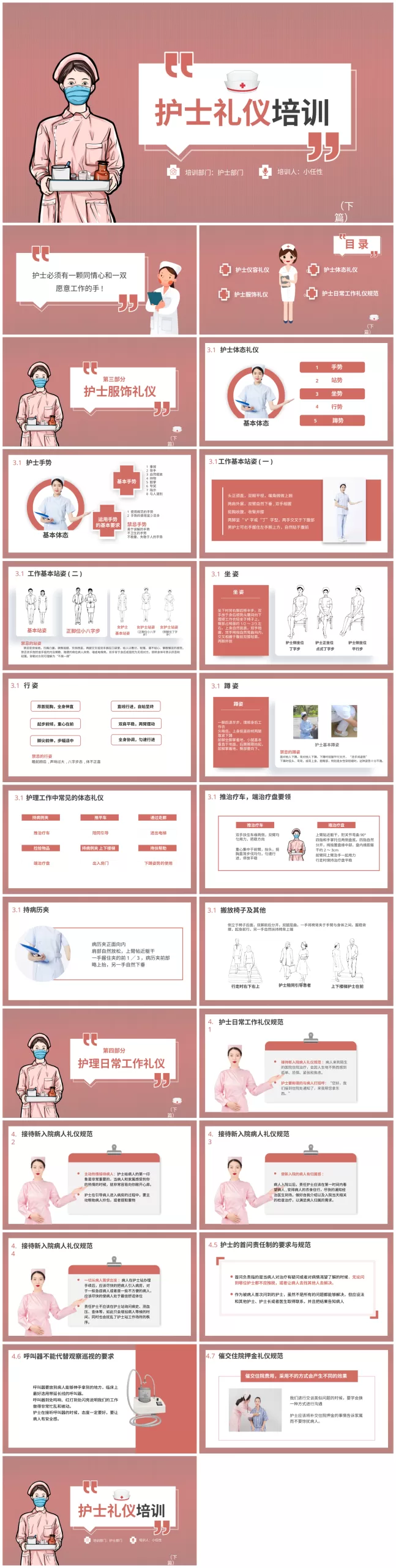 19护士礼仪培训PPT模板下篇 预览图