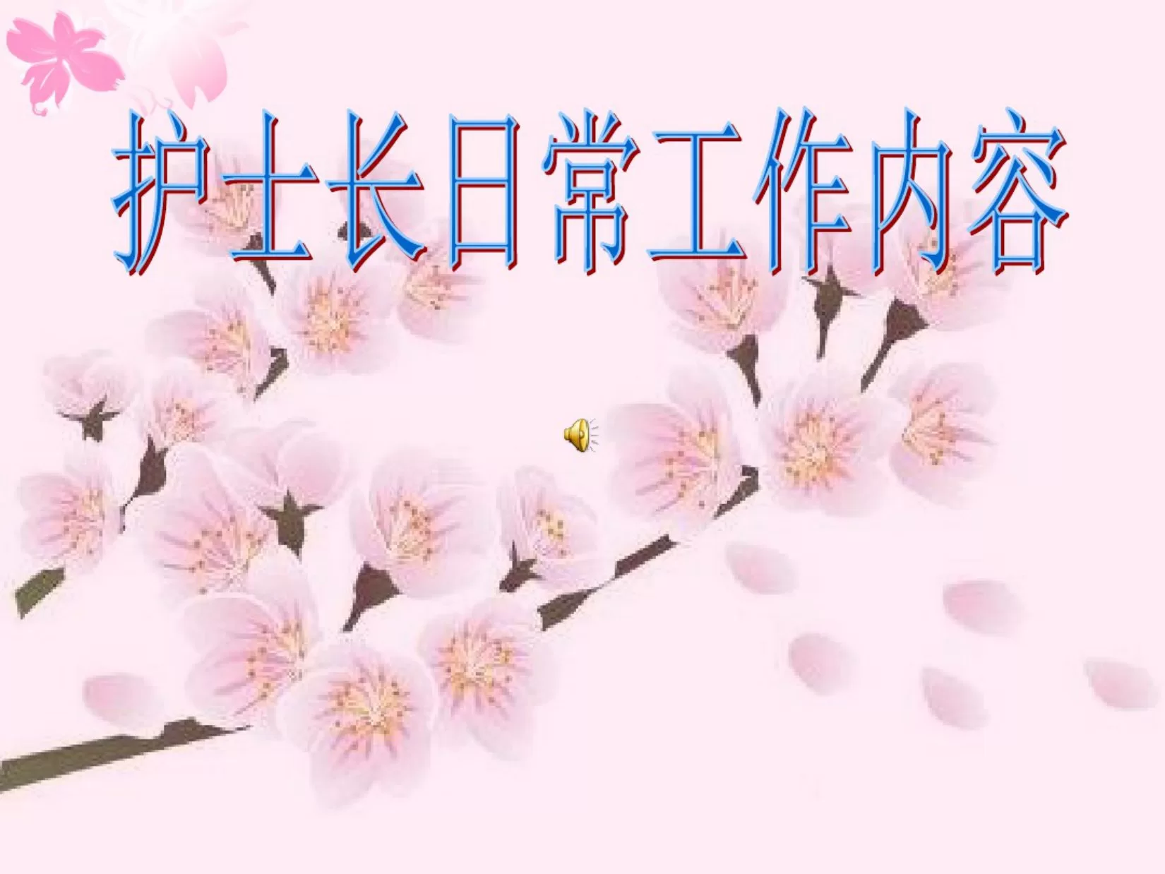 护士长日常工作 预览图