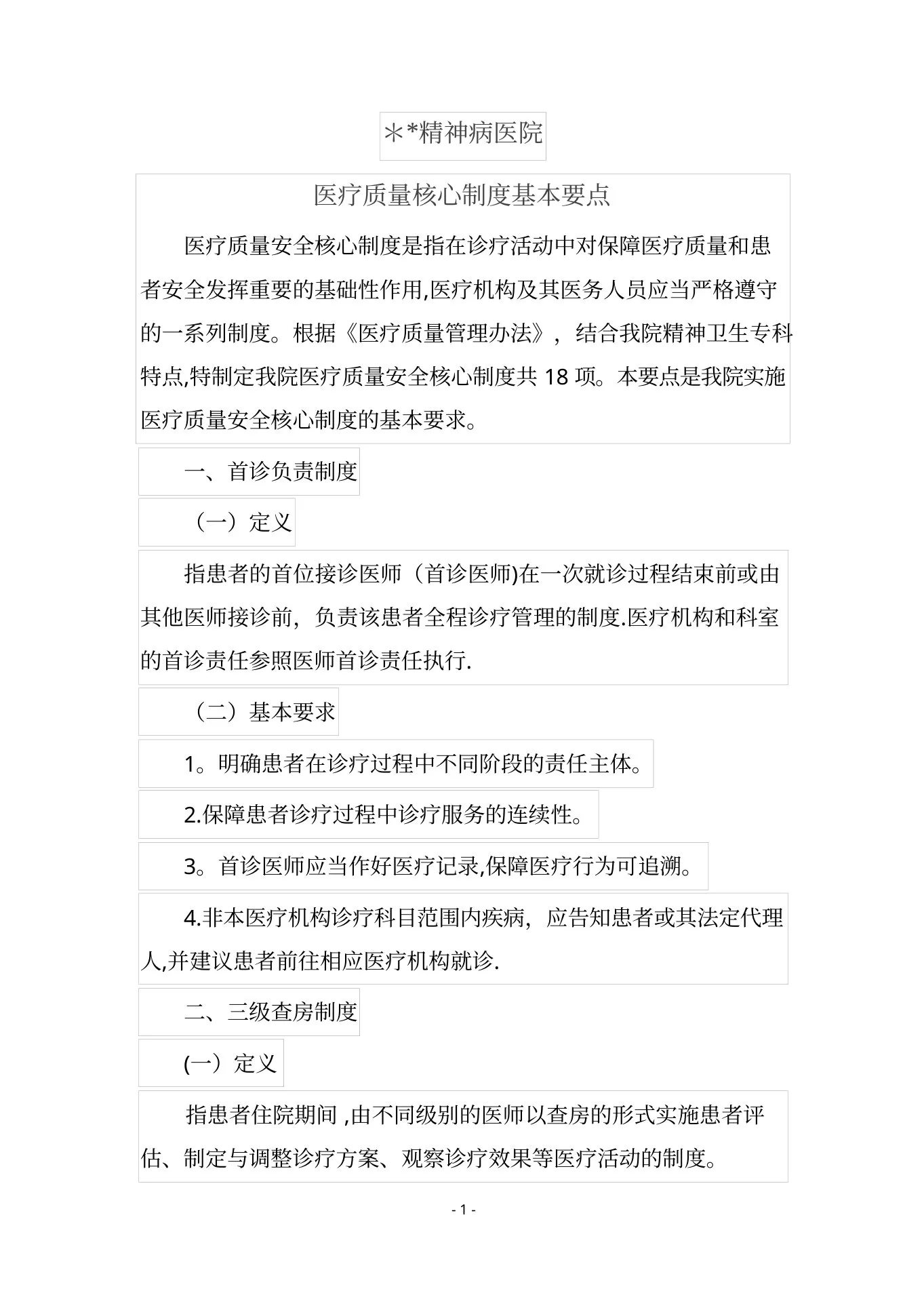 精神科十八项核心制度要点 预览图