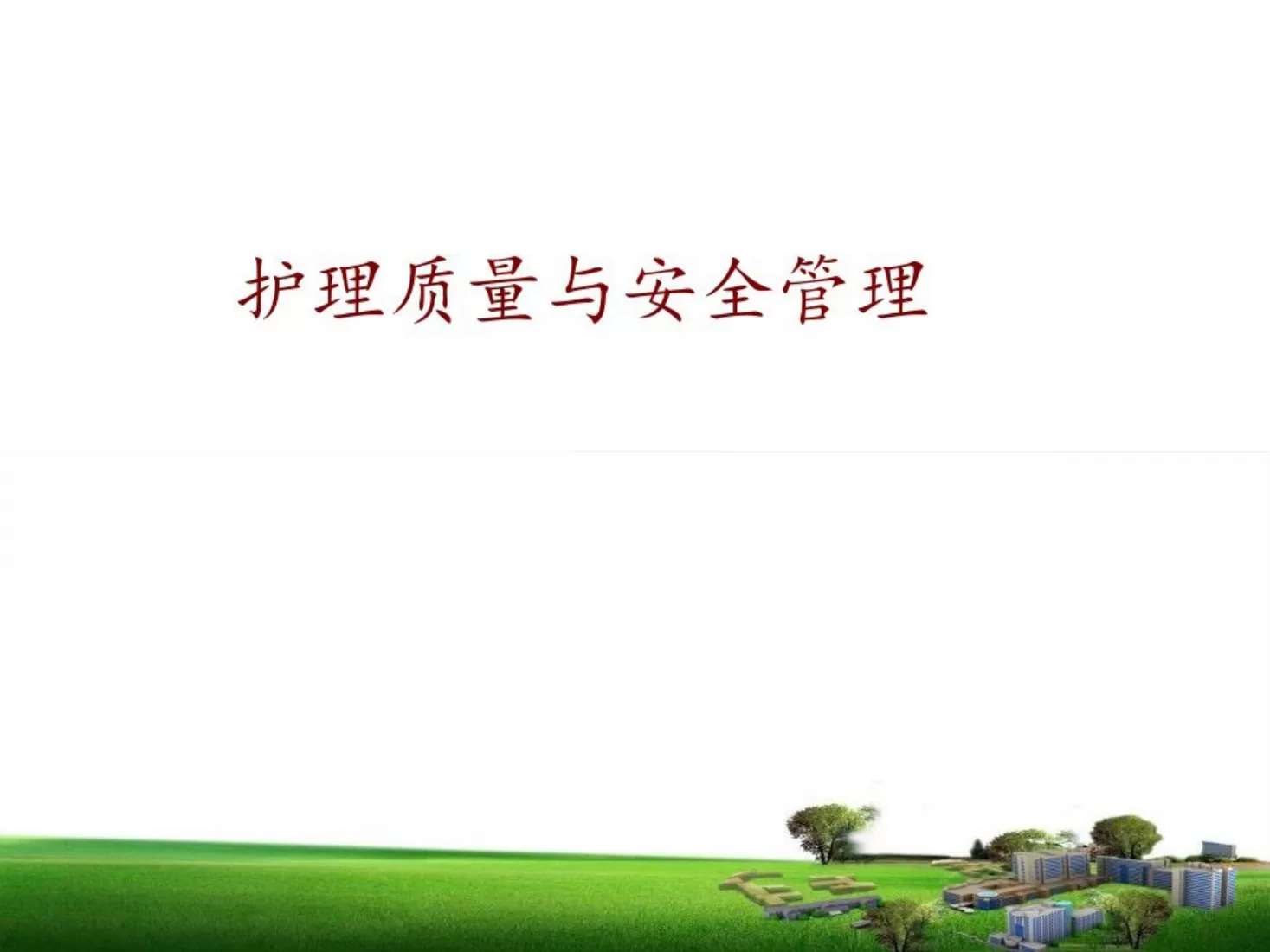 护理质量安全管理 预览图