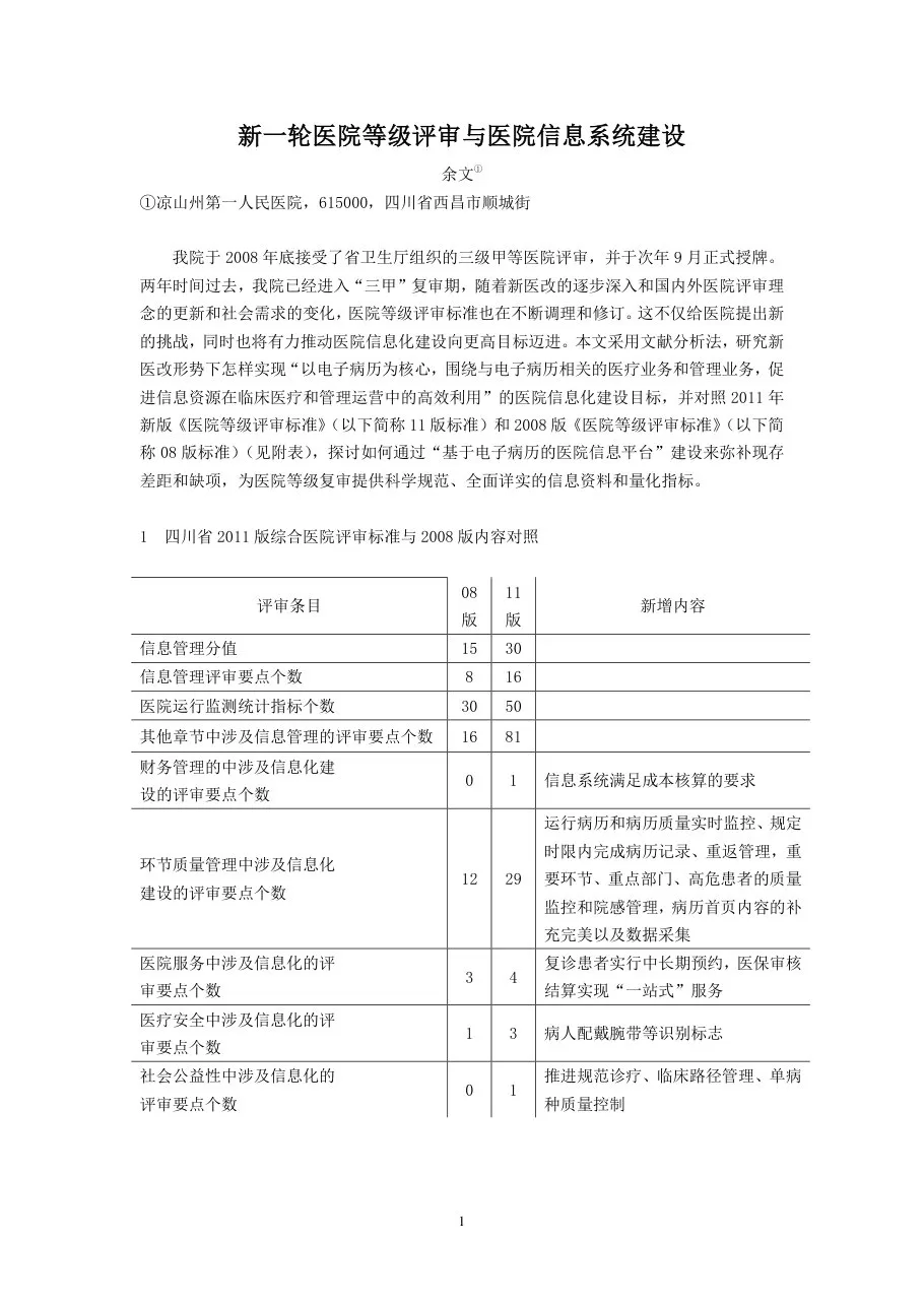 20120424 165新一轮医院等级评审与医院信息系统建设