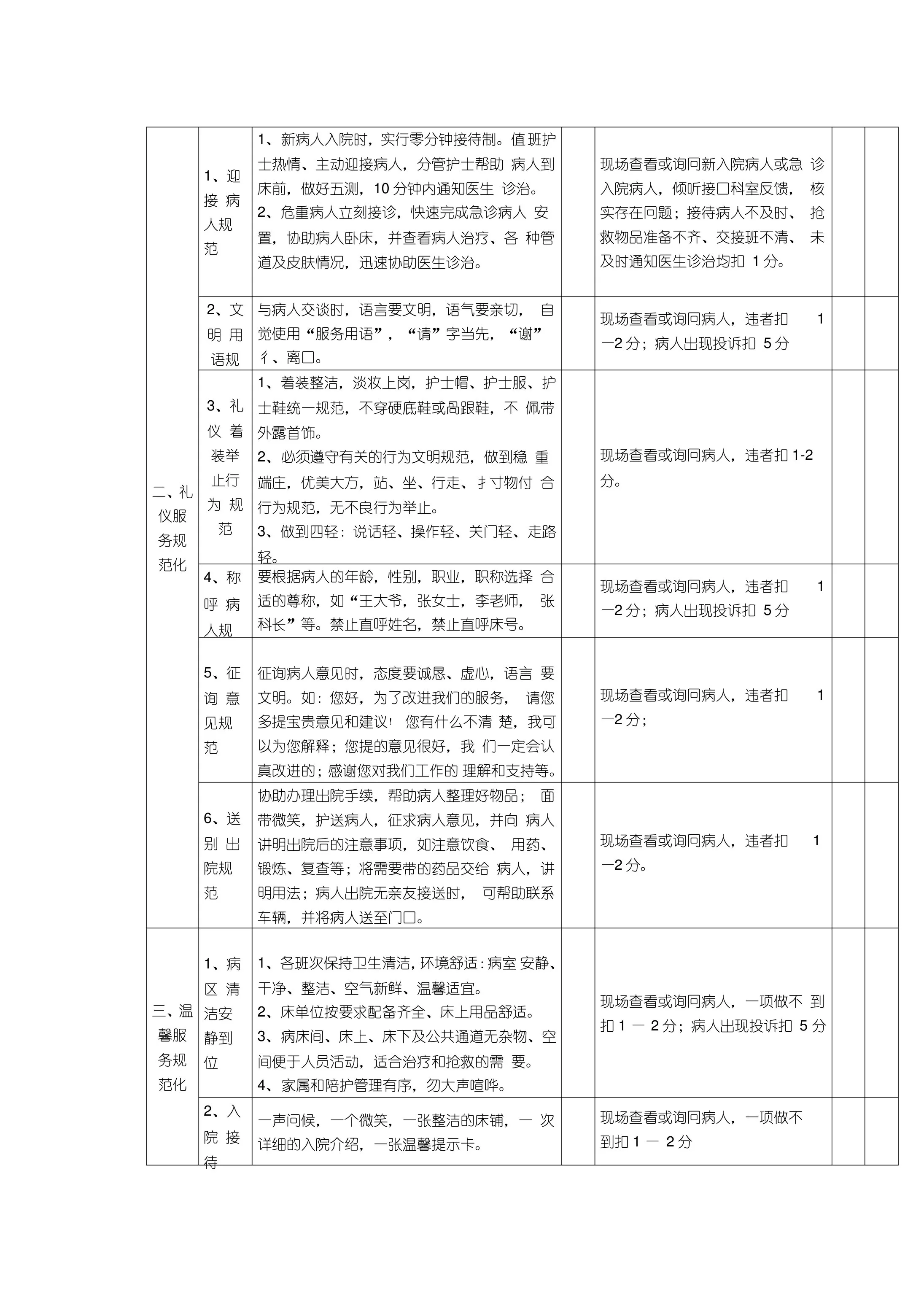 (完整版)优质护理服务质量评价标准 预览图