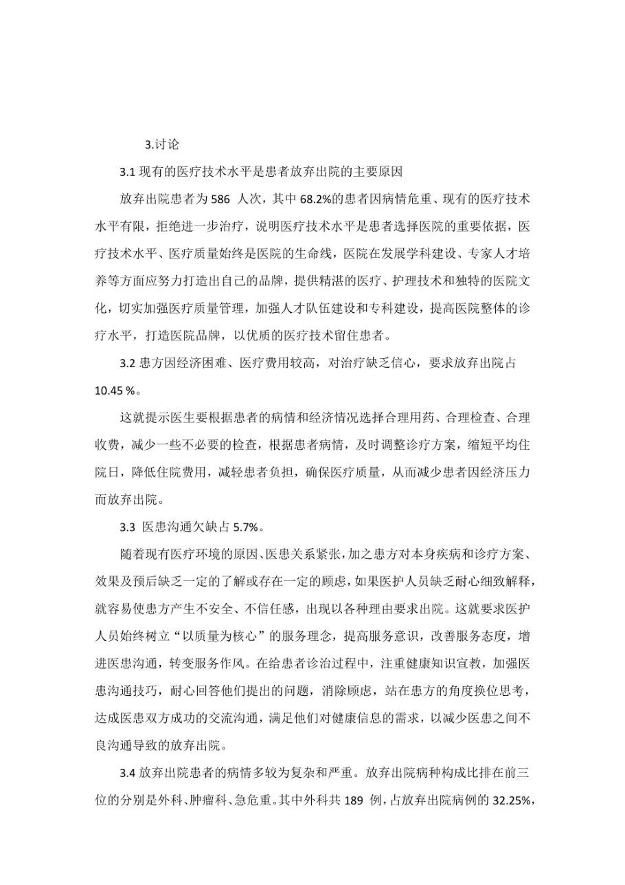 放弃出院原因及改进措施分析 预览图