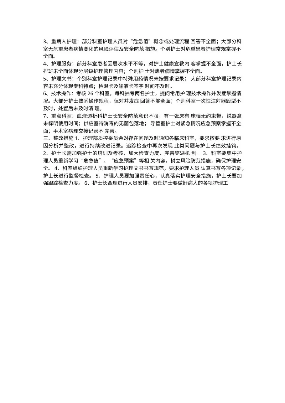 护理质控总结分析12页 预览图