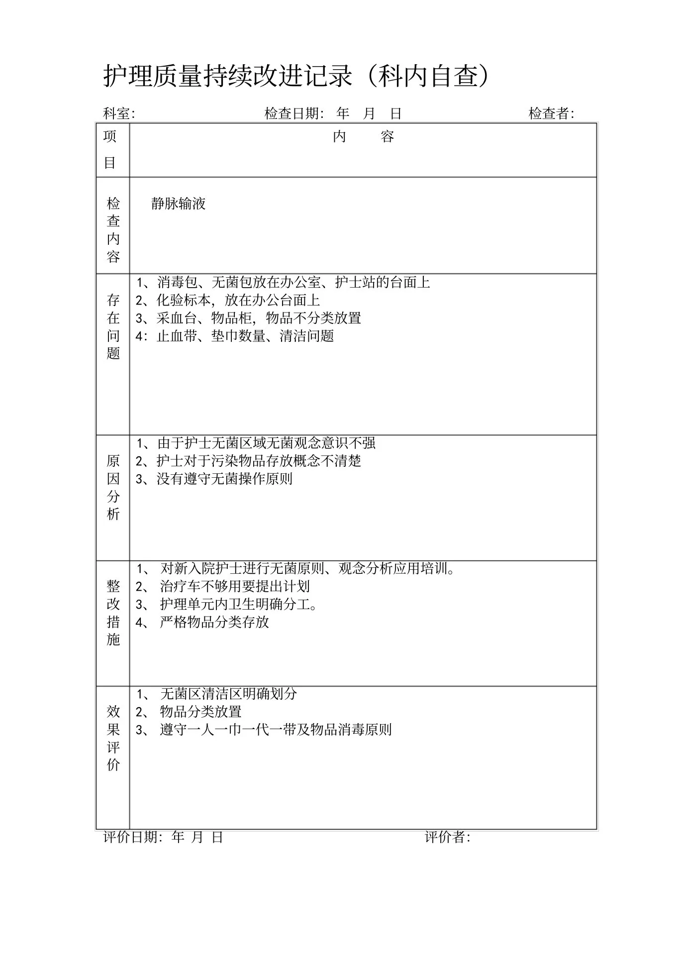 护理质量持续改进记录(1) 预览图