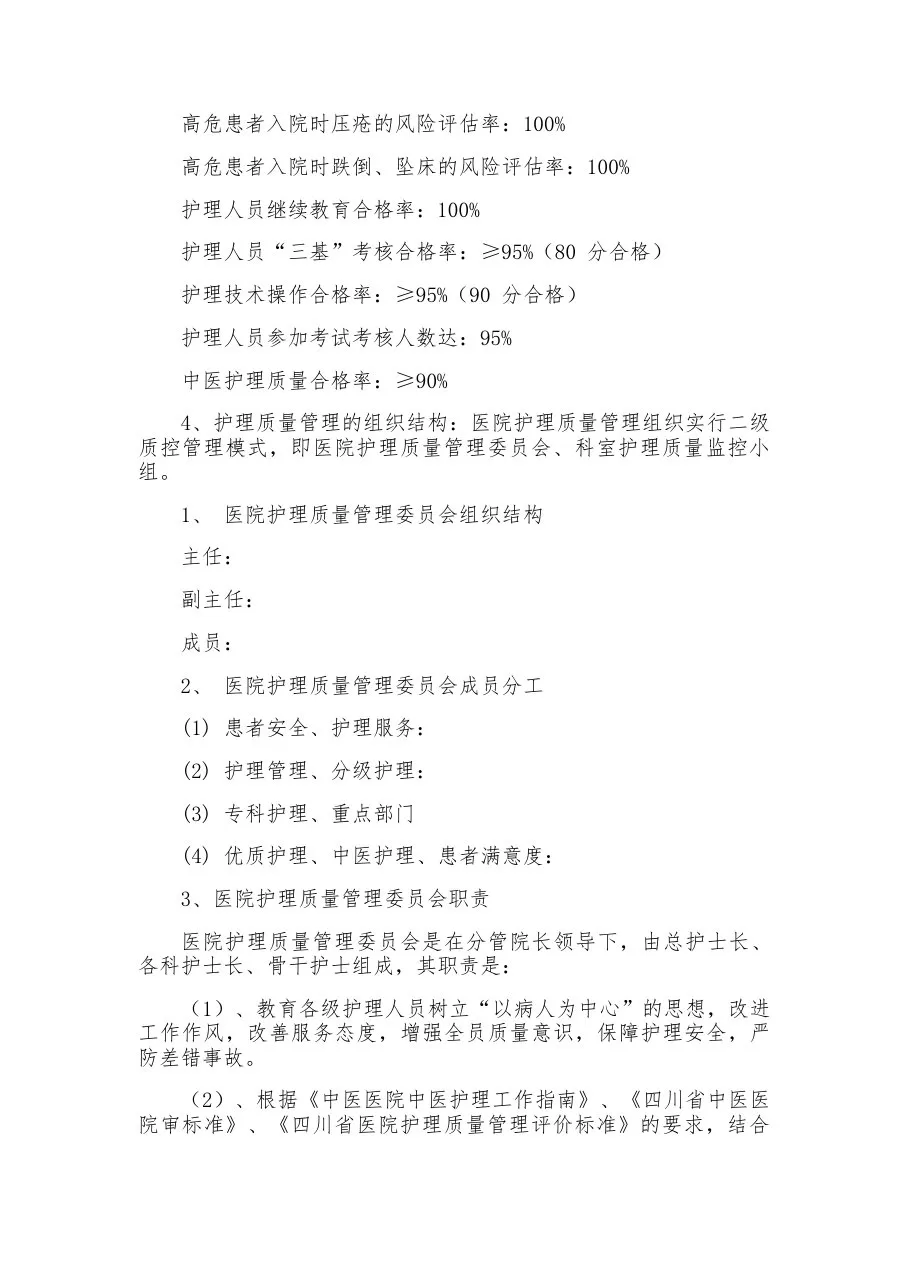 护理质量管理与持续改进方案(1) 预览图