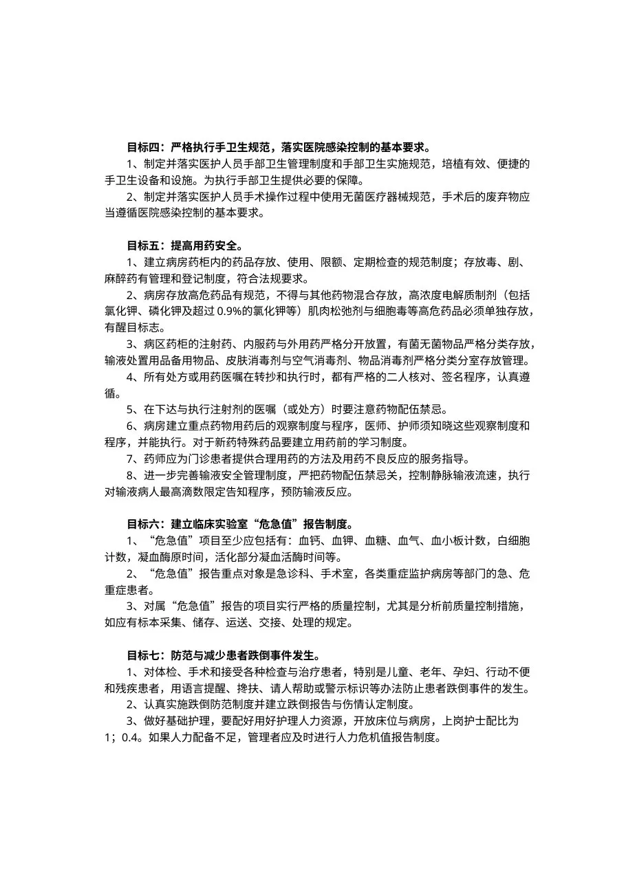 患者十大安全目标 预览图