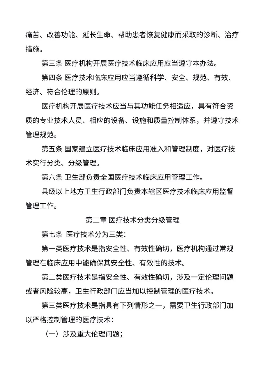 卫生部关于印发《医疗技术临床应用管理办法》的通知 预览图