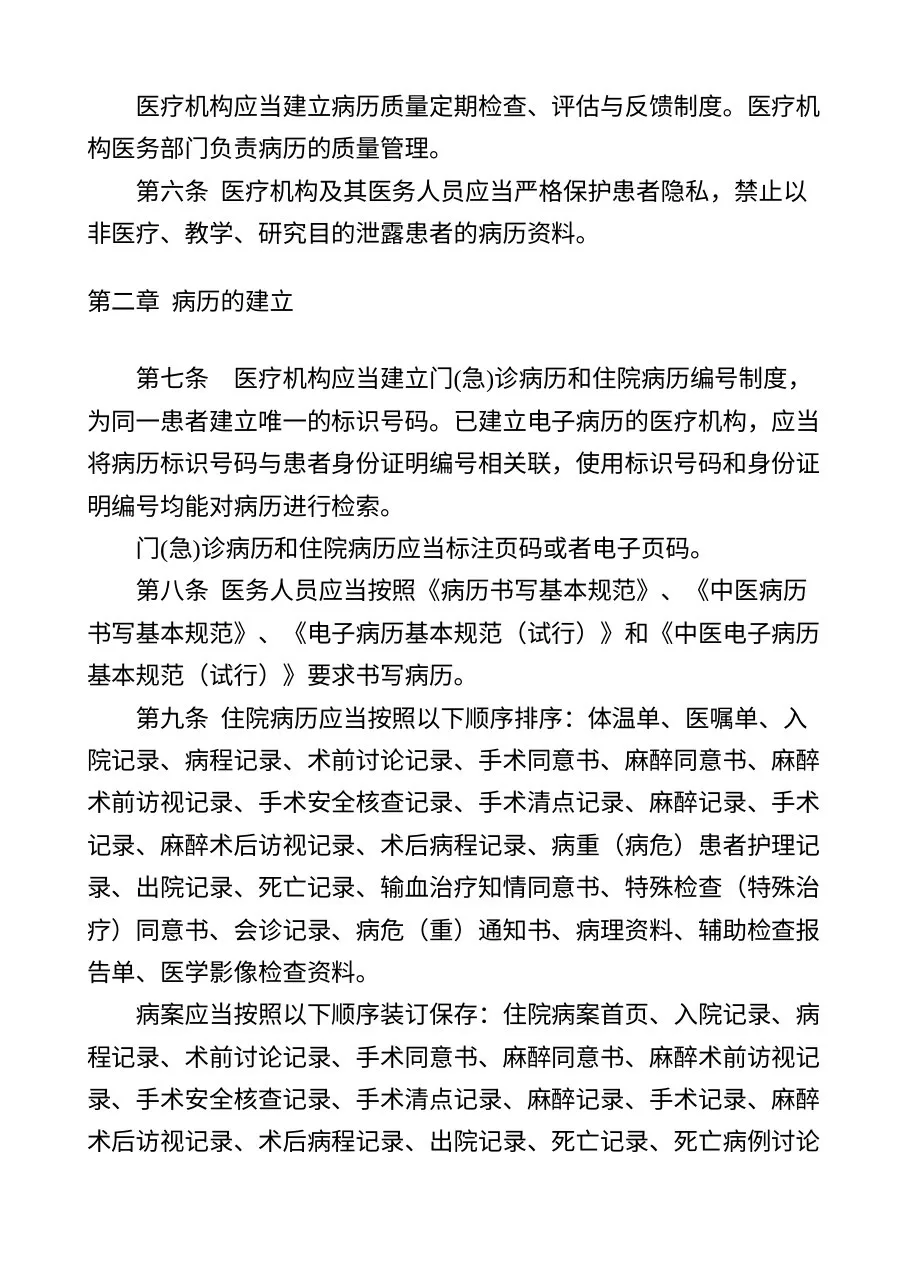医疗机构病历管理规定(2013年版) 预览图