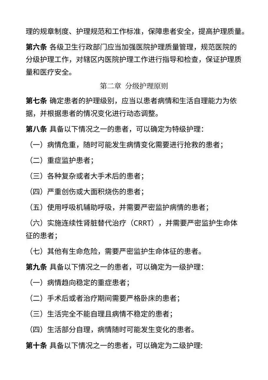 综合医院分级护理指导原则（试行） 预览图