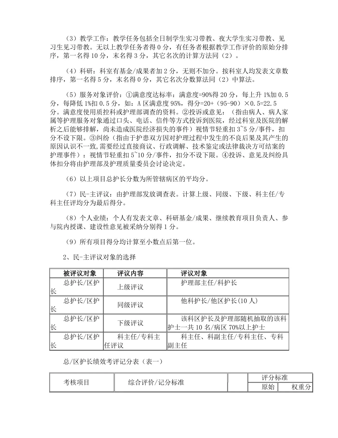 护士长绩效考核方案 预览图