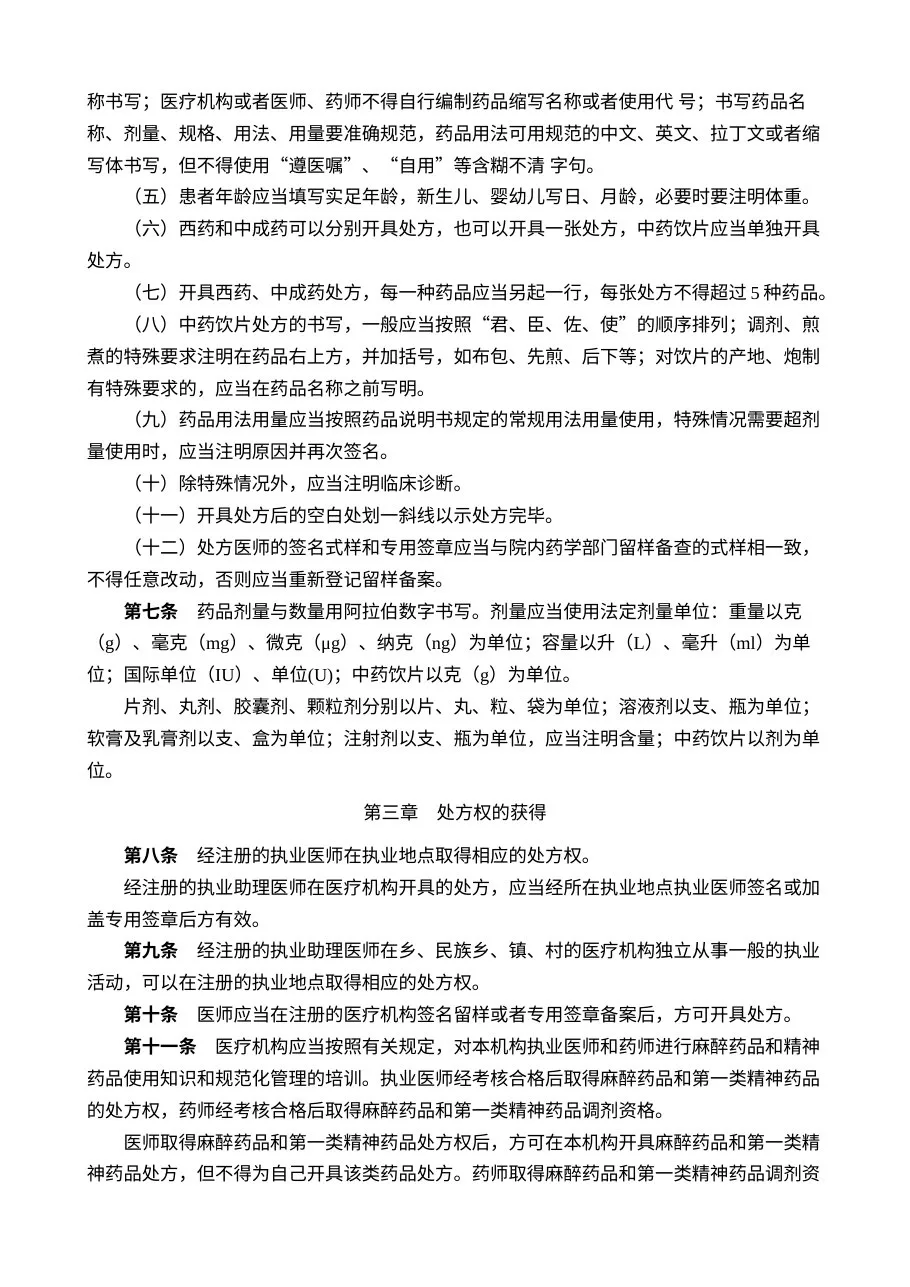 处方管理办法 预览图