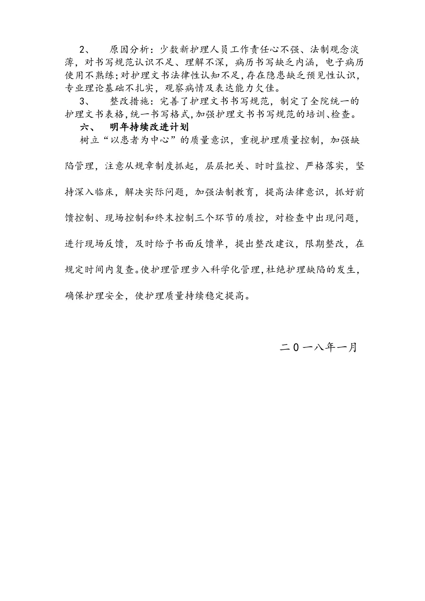 护理质量控制工作总结 预览图