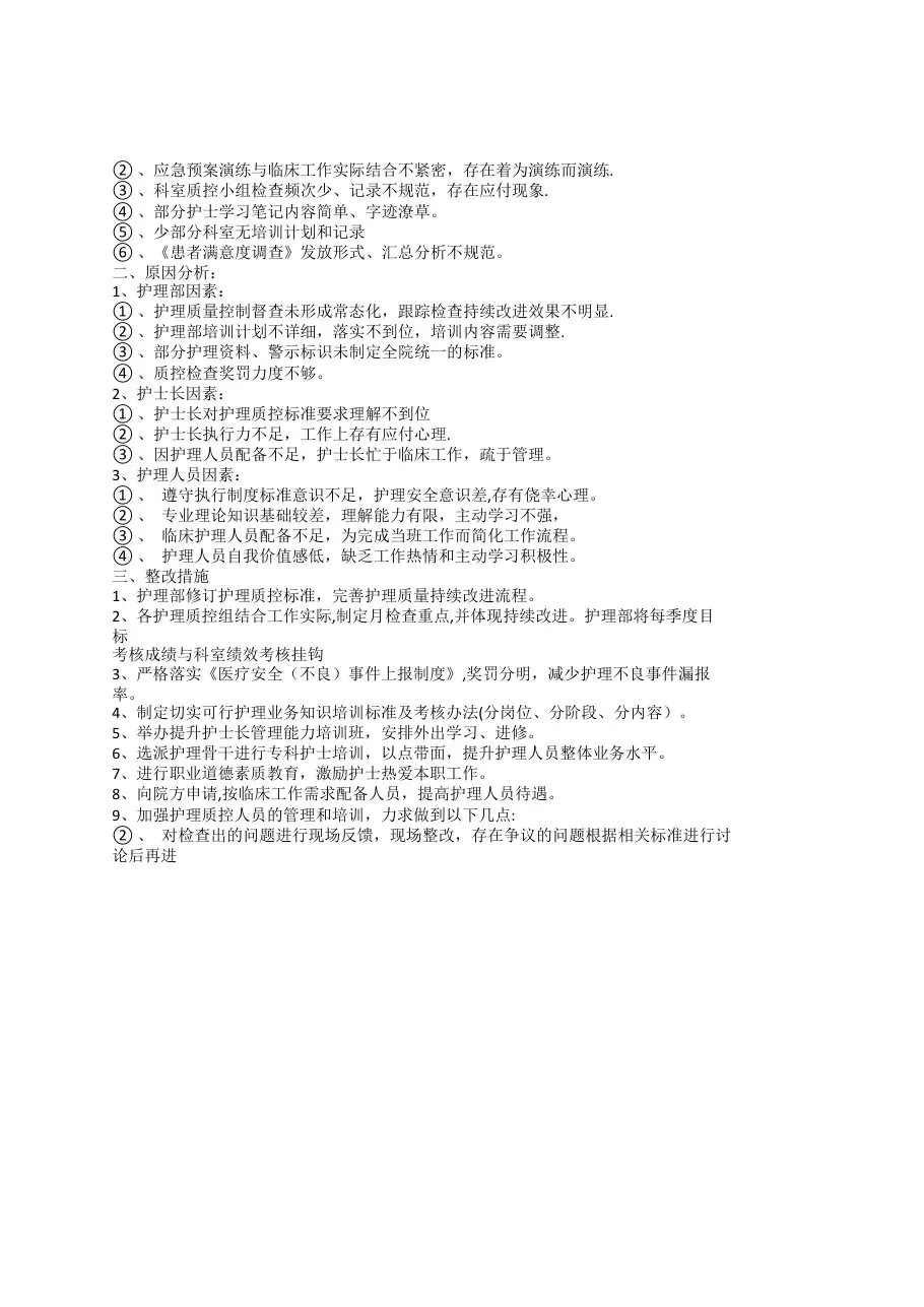 科室护理质控年终总结 预览图