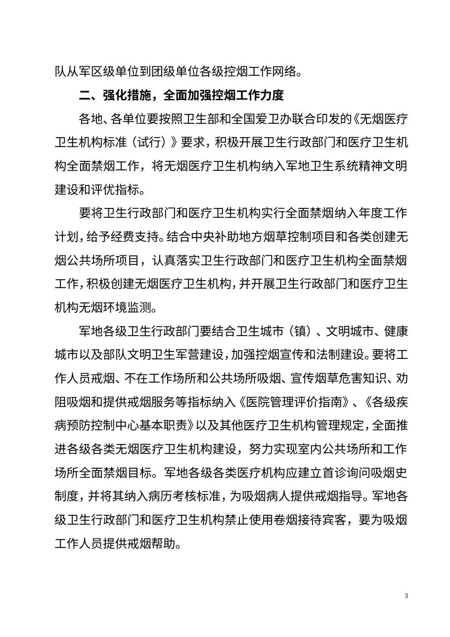 关于2011年起全国医疗卫生系统全面禁烟的决定 预览图