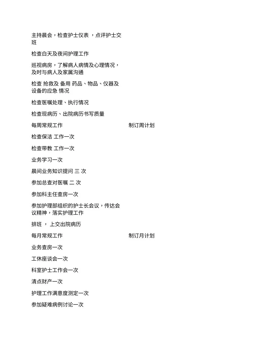 病区护士长工作手册 预览图