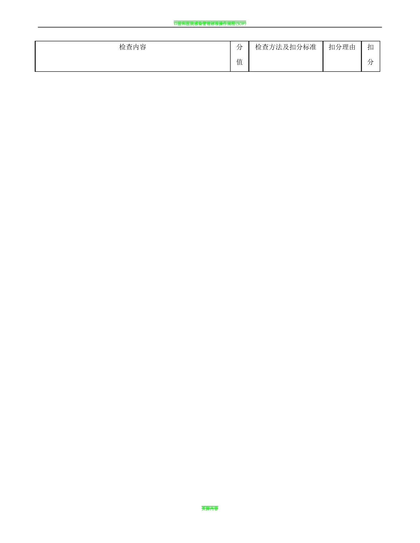 口腔科医院感染管理质量控制标准 预览图