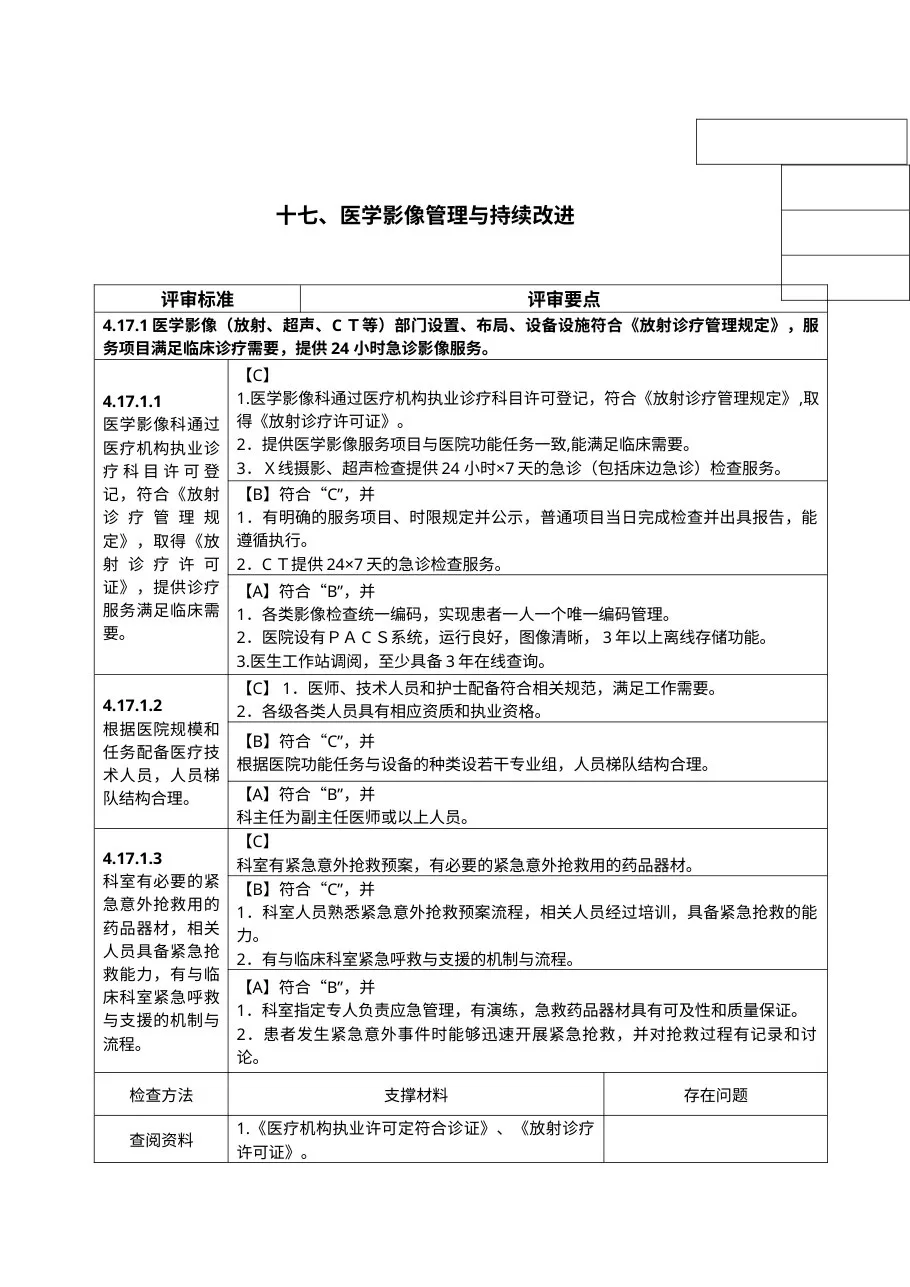 等级医院评审手册(影像科) 预览图