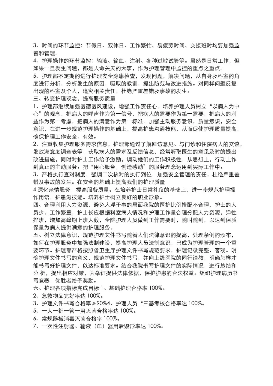 护理质控工作计划 预览图