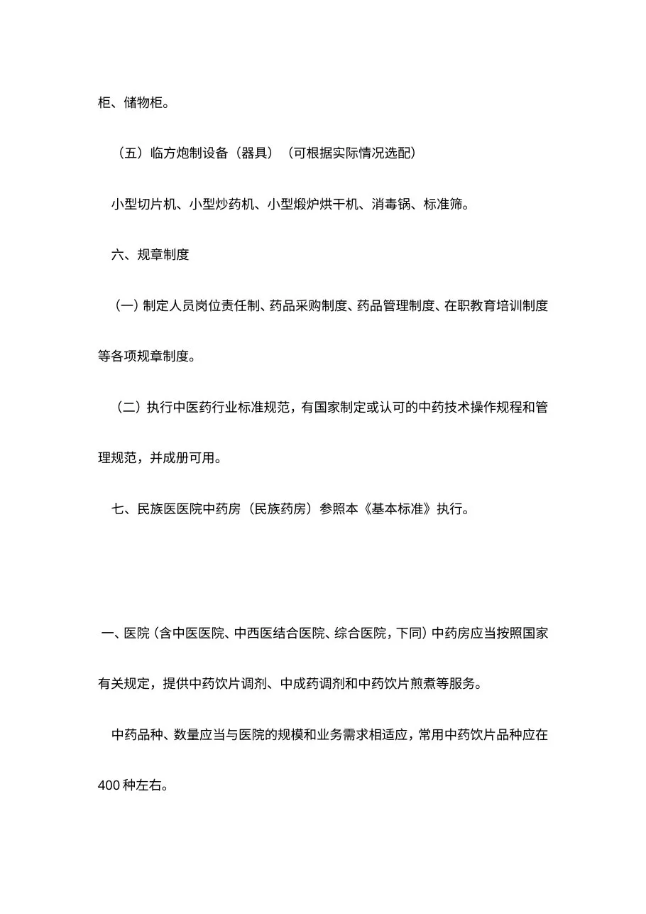 医院中药房基本标准 预览图