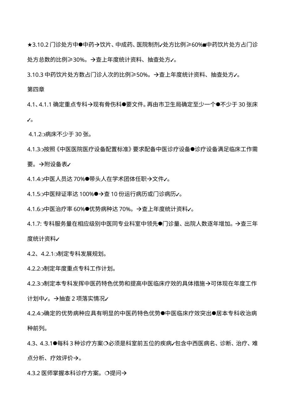 中医医院等级评审材料准备清单 预览图