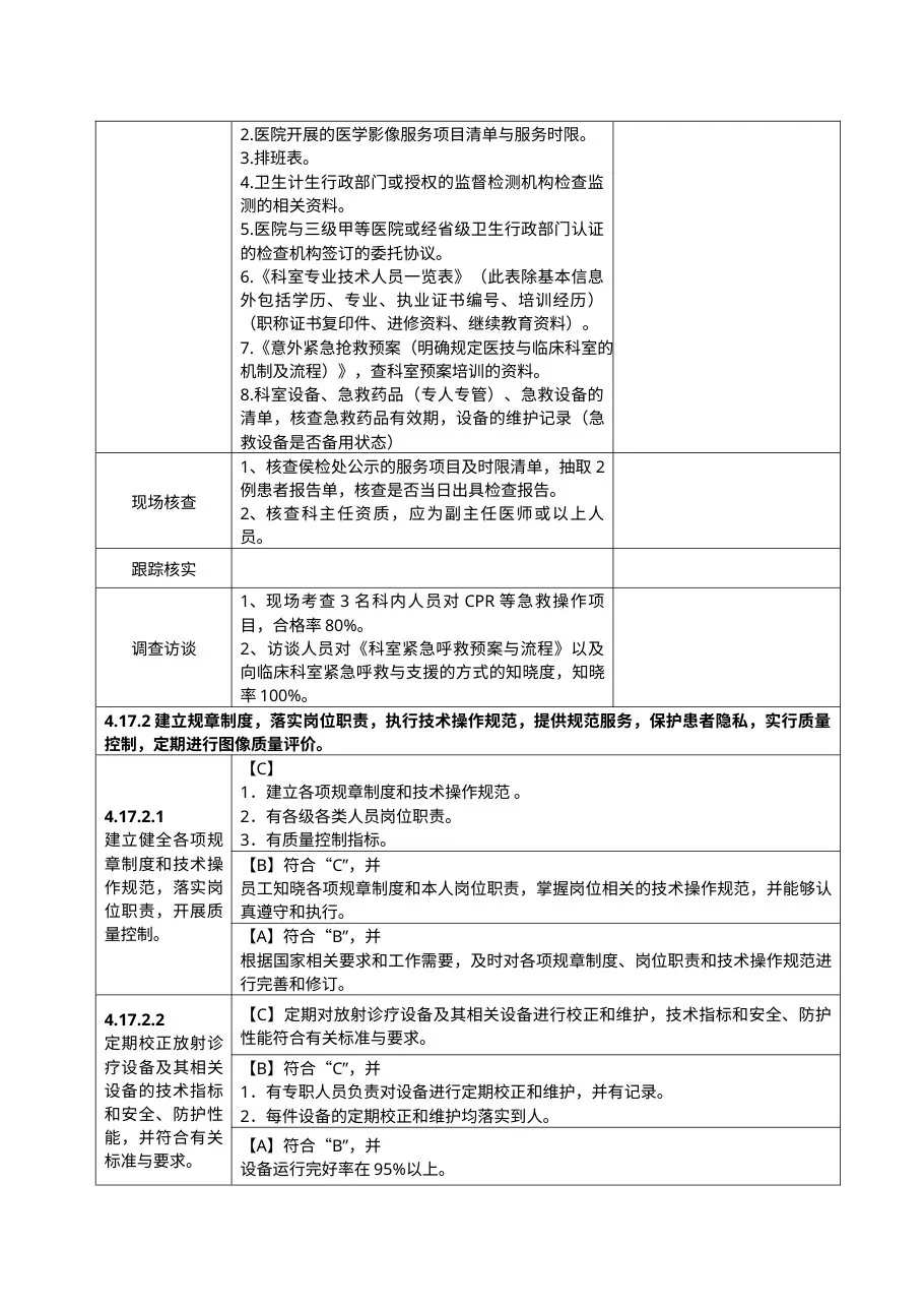 等级医院评审手册(影像科) 预览图