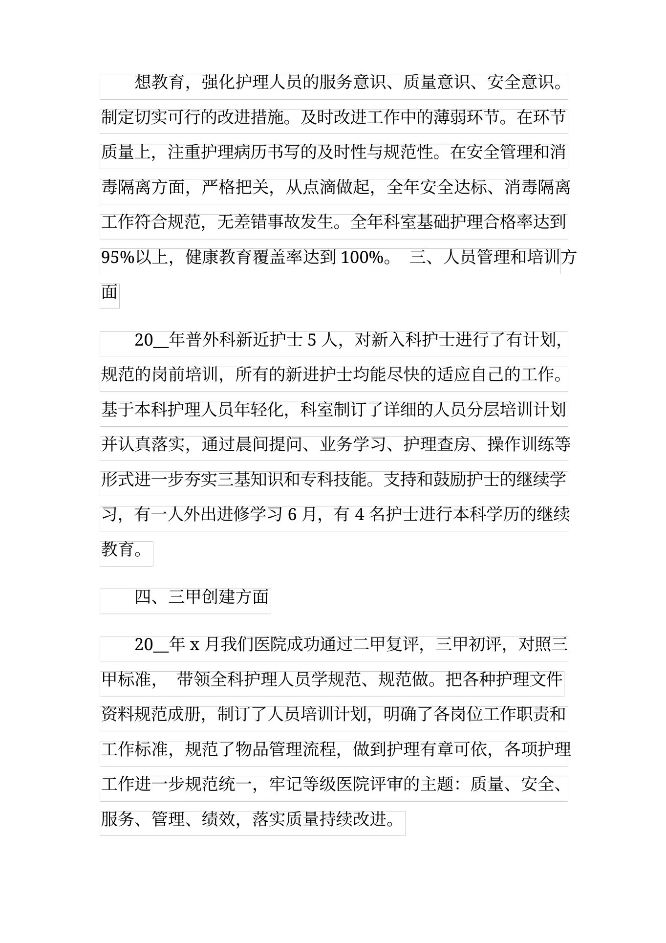 外科工作总结合集十篇 预览图