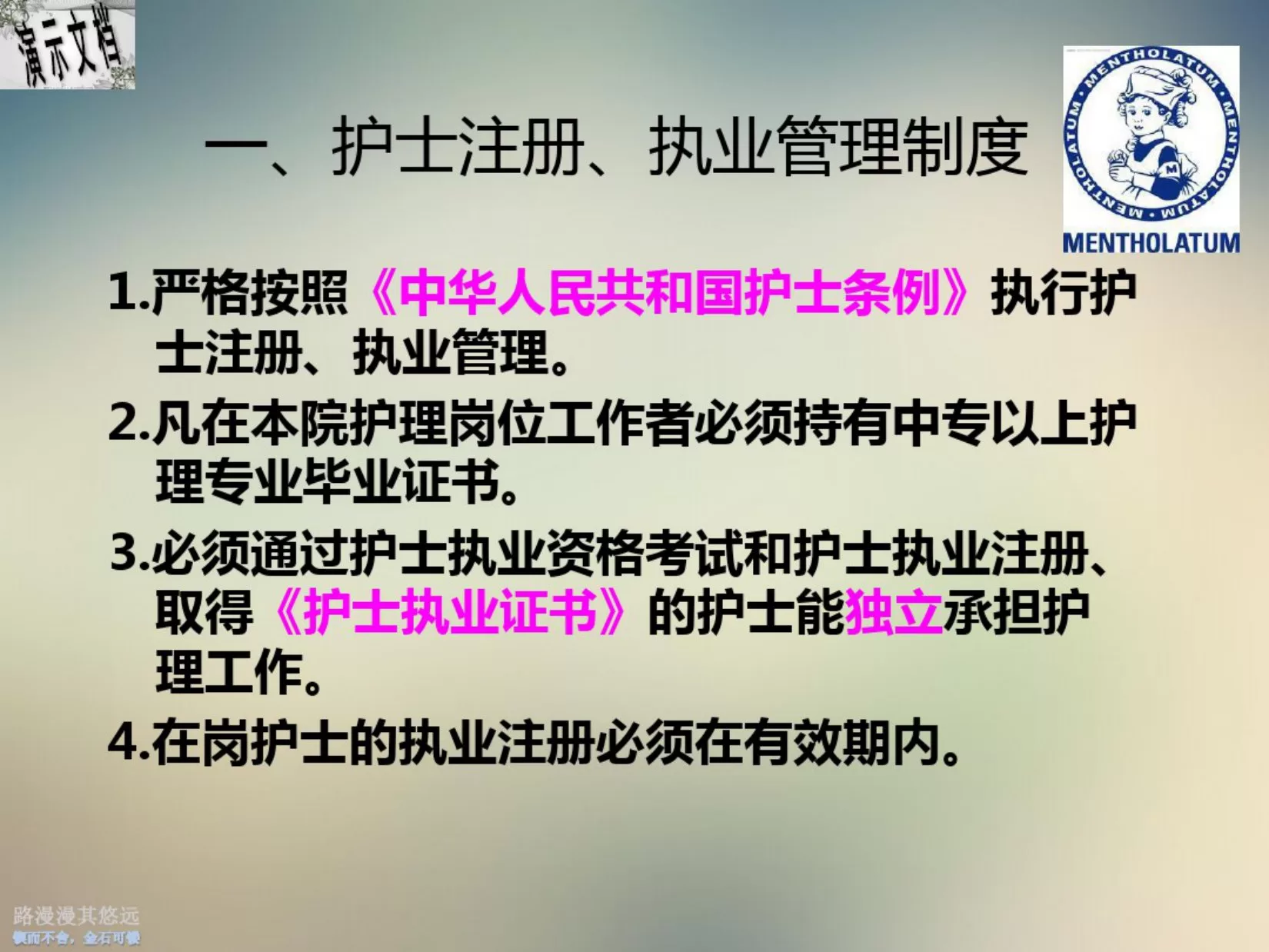 护理管理制度培训课件 预览图