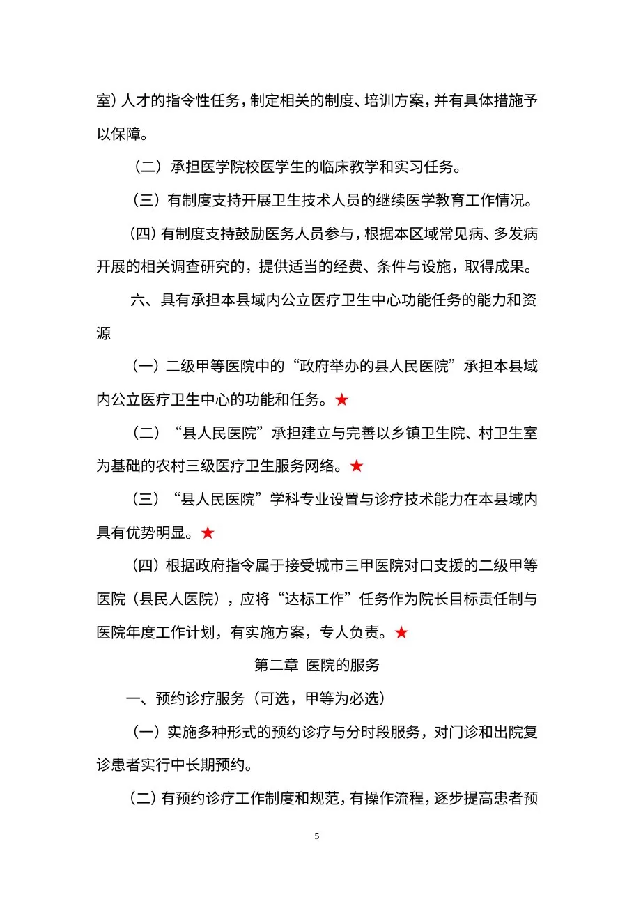 二级医院评审标准(2011江苏征求意见稿) 预览图