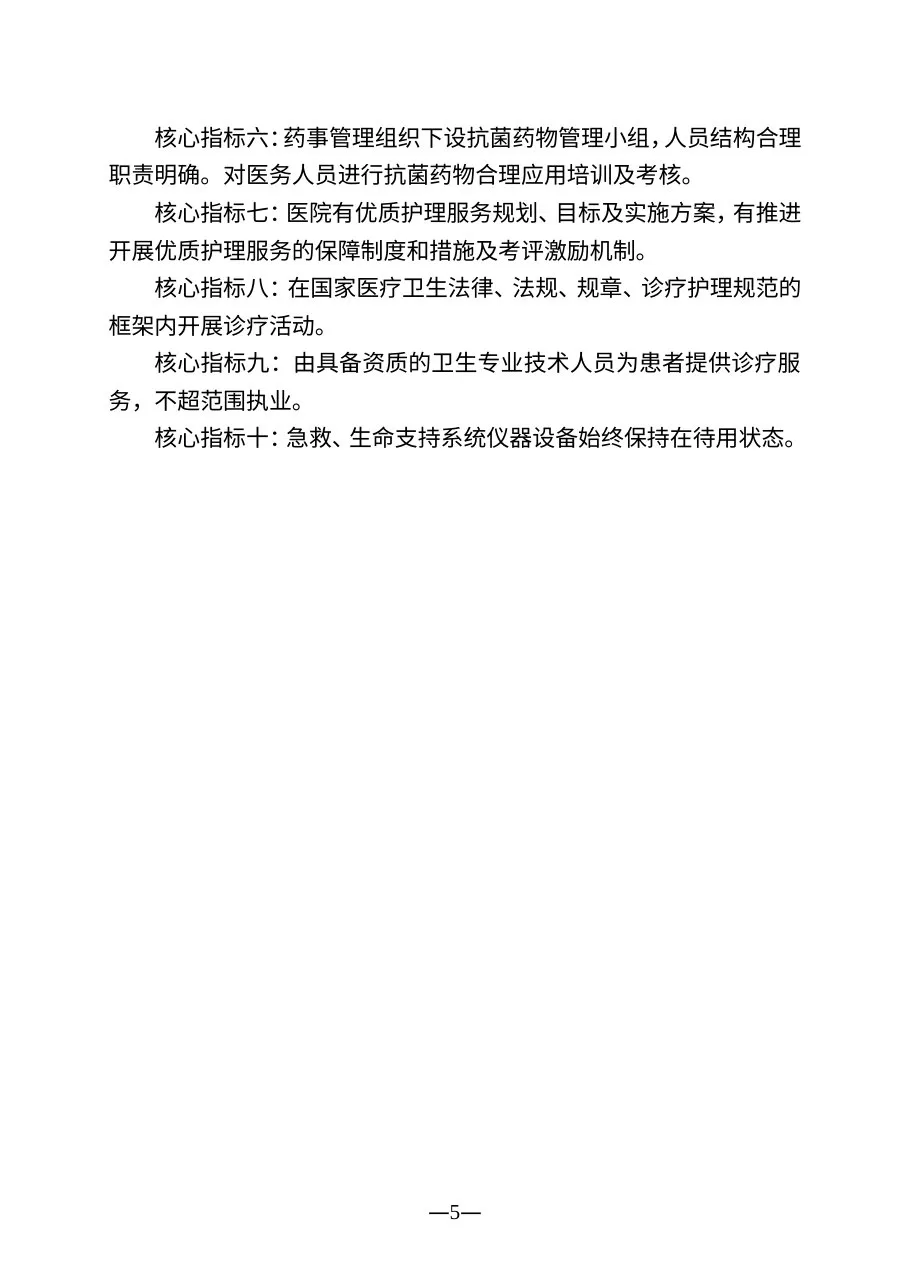 三级中医专科医院分等标准和评审核心指标 预览图