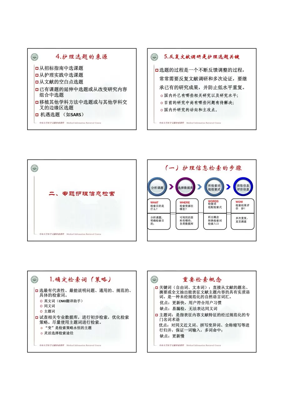 信息检索在临床护理中的应用 预览图