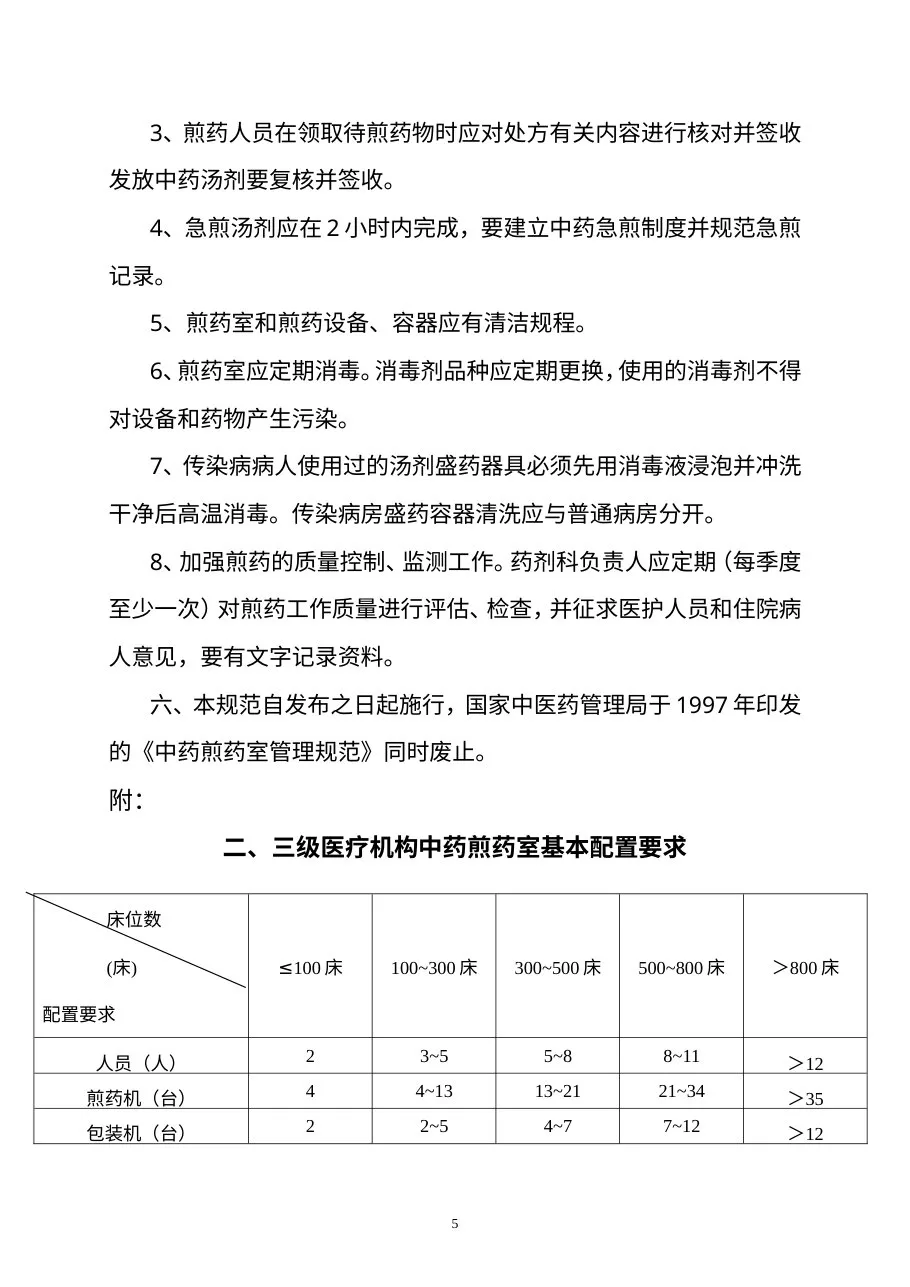 医疗机构中药煎药室管理规范 预览图