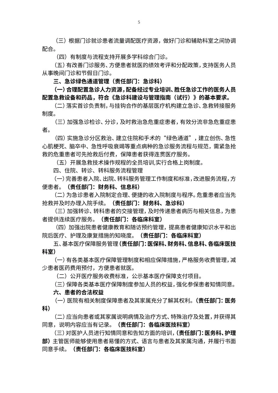 医院评审各科分工表（1） 预览图