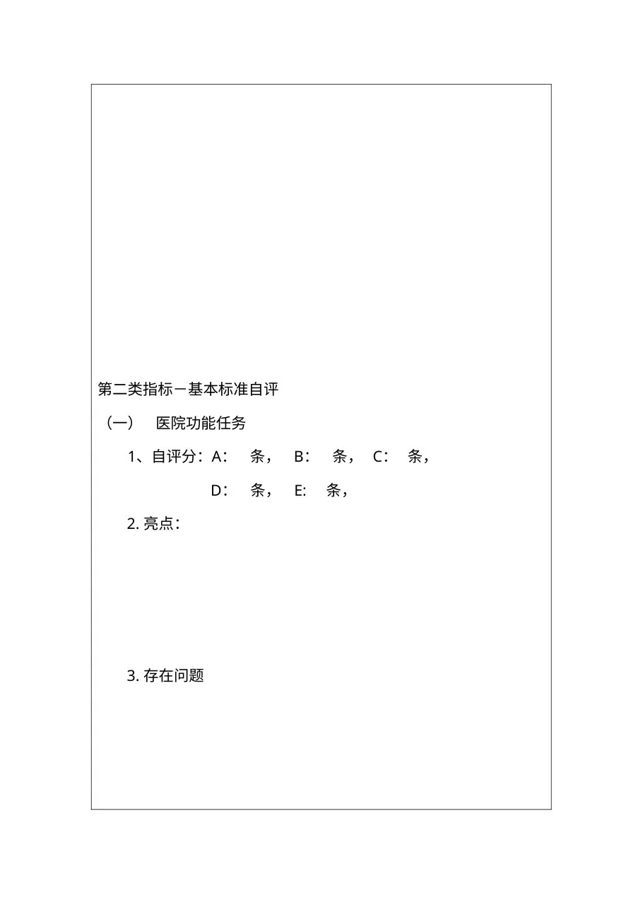 海南省医院等级评审自评报告书 预览图