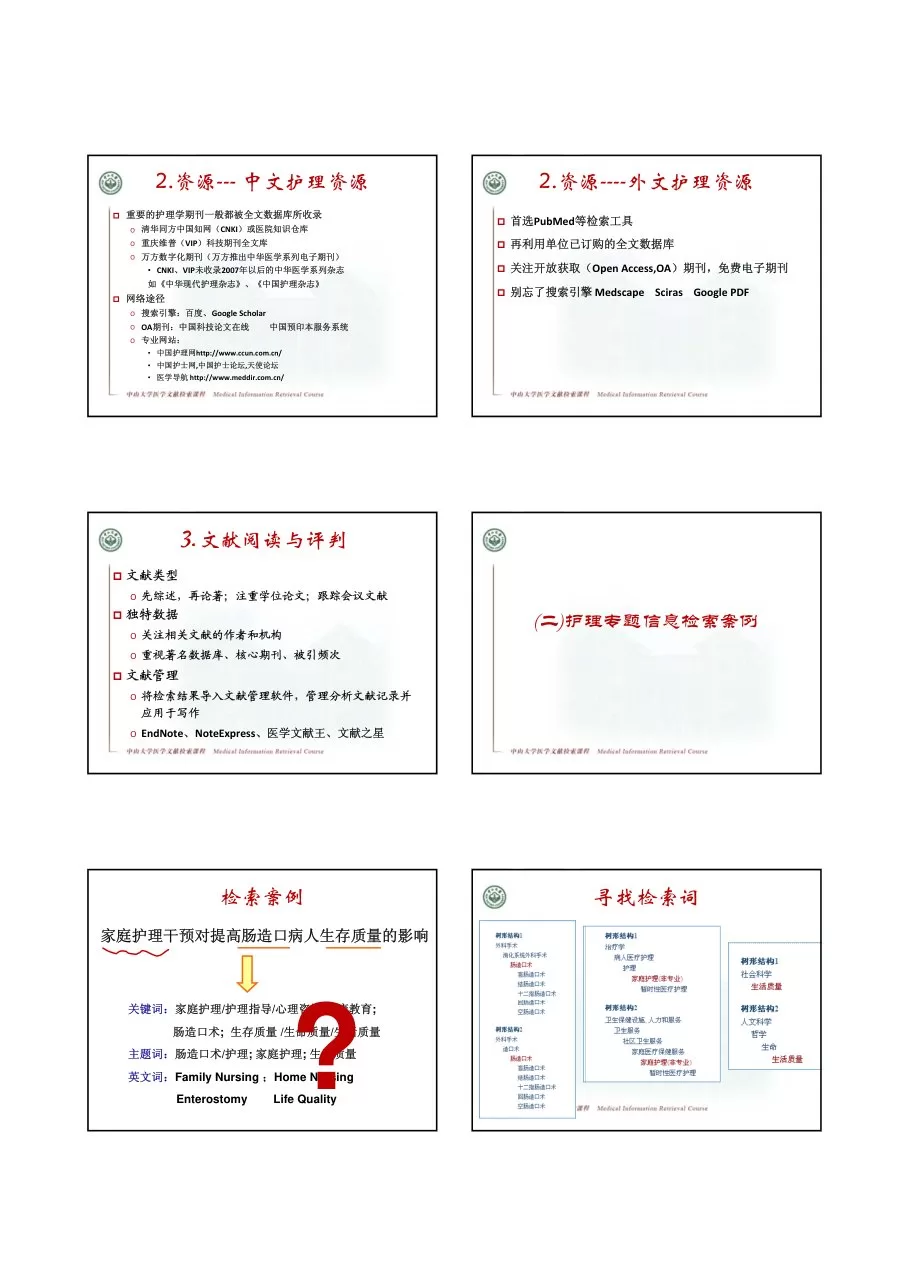 信息检索在临床护理中的应用 预览图
