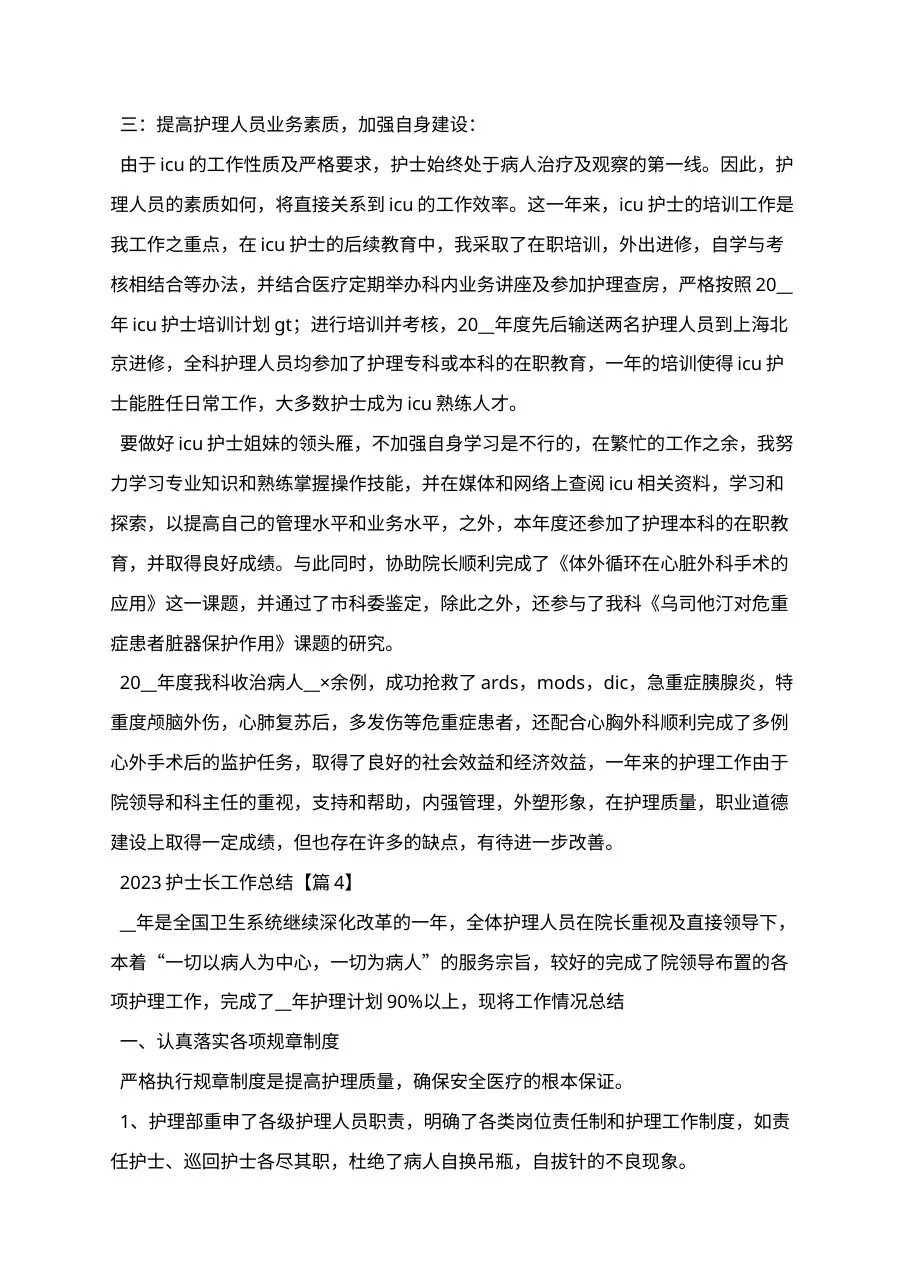 202X护士长工作总结 预览图