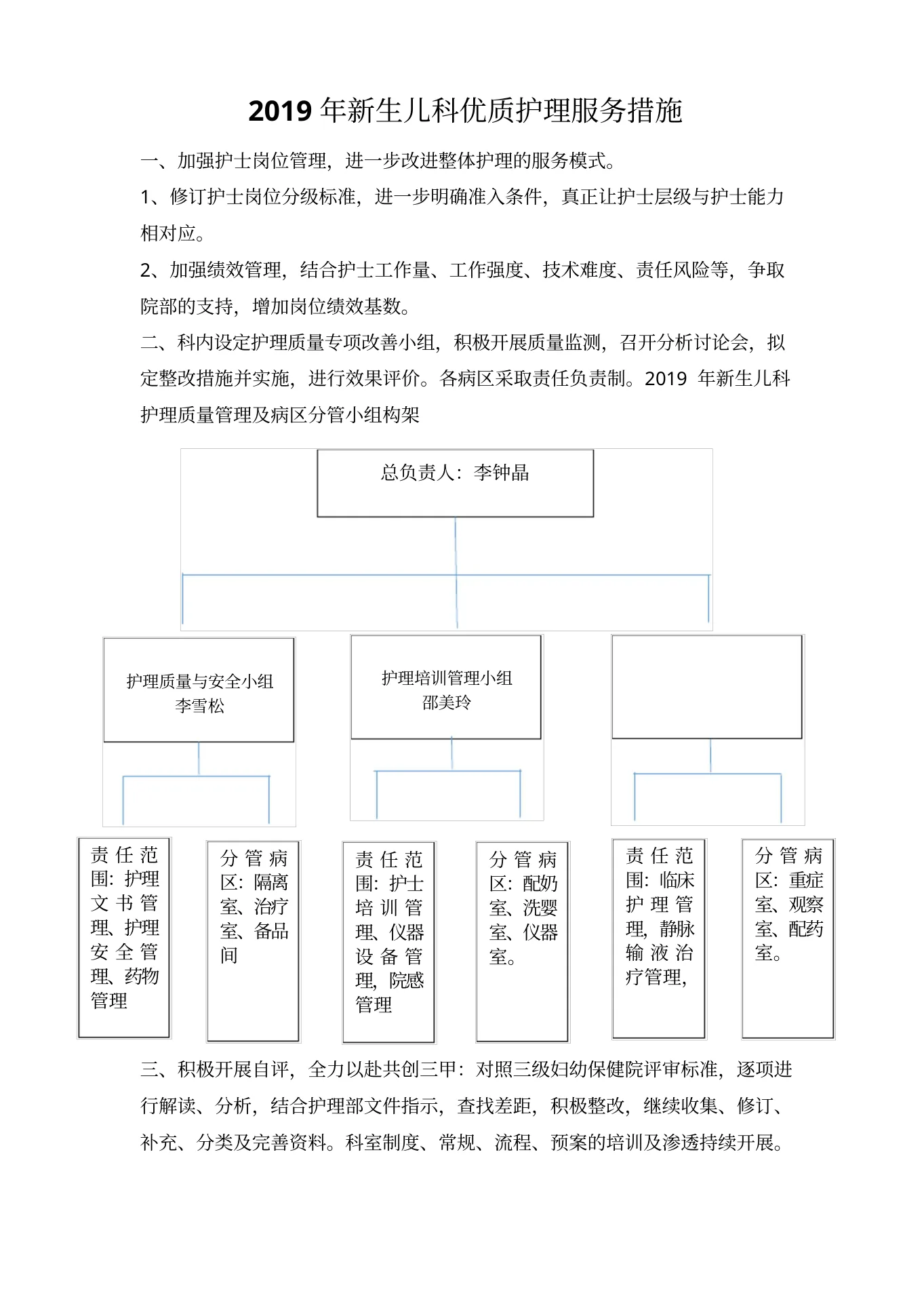 新生儿科优质护理服务措施
