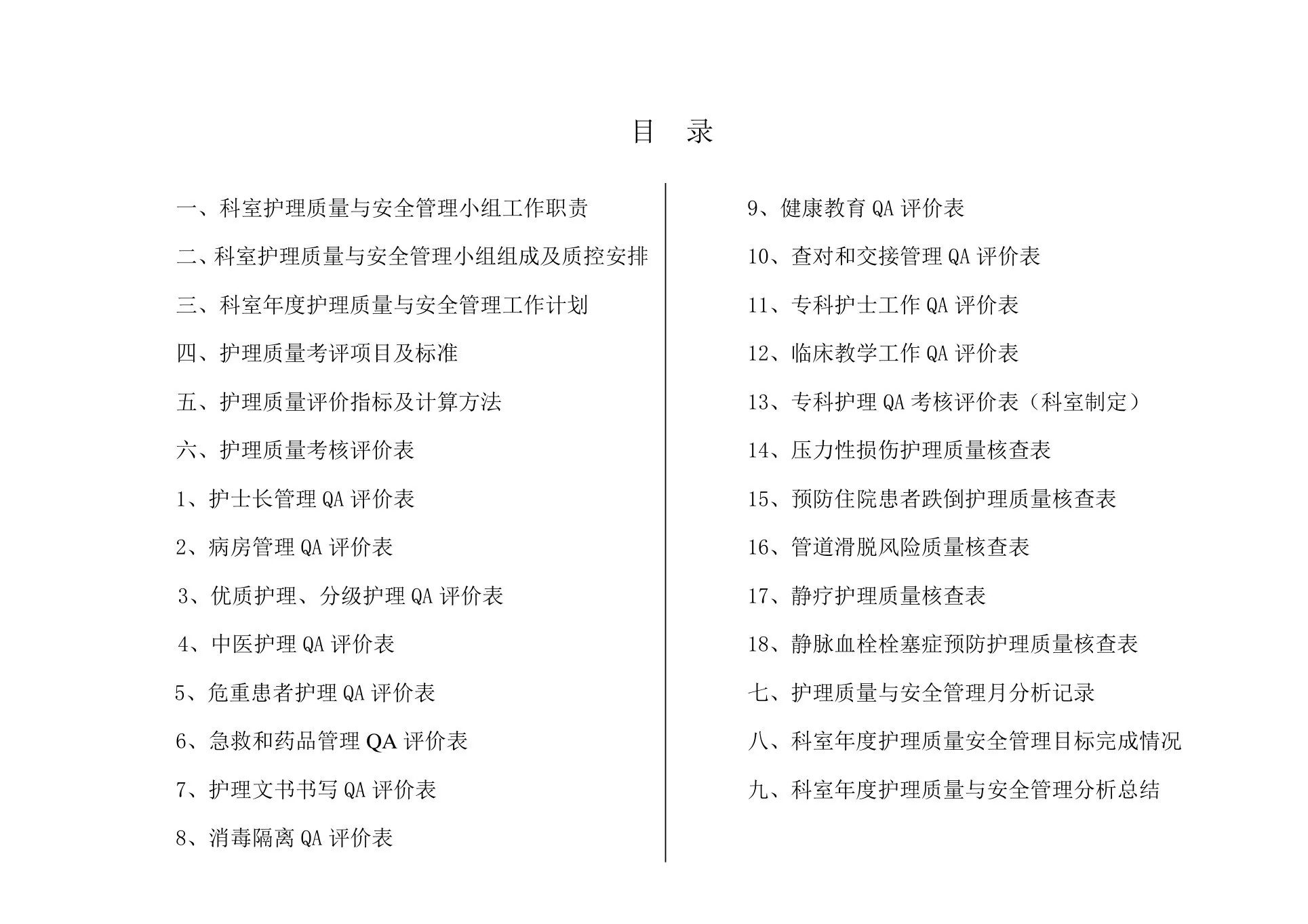 科室护理质量与安全管理手册 预览图