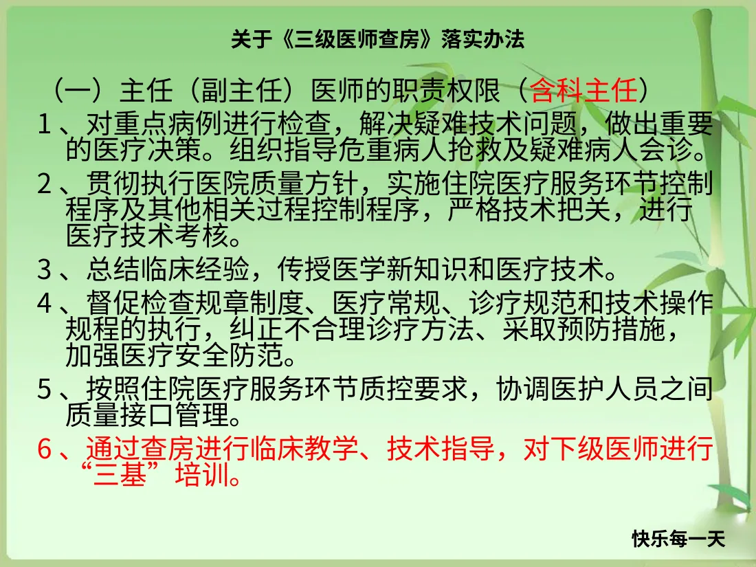 十八项核心制度培训课件（三级医师查房制度） 预览图