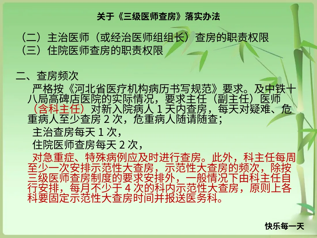 十八项核心制度培训课件（三级医师查房制度） 预览图